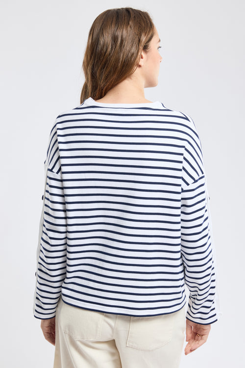 Matrosenshirt mit Knopfverschluss – dicke Baumwolle - Armor-lux - 4