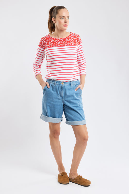Floral Breton shirt - cotton - Armor-lux - 4