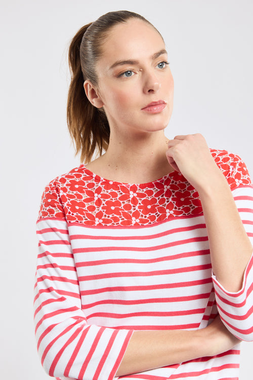 Marinière fleurie - coton - Armor-lux - 2