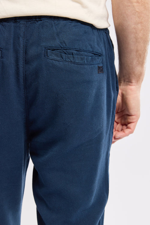 Trousers with elasticated waist - cotton and linen - Armor-lux - 4
