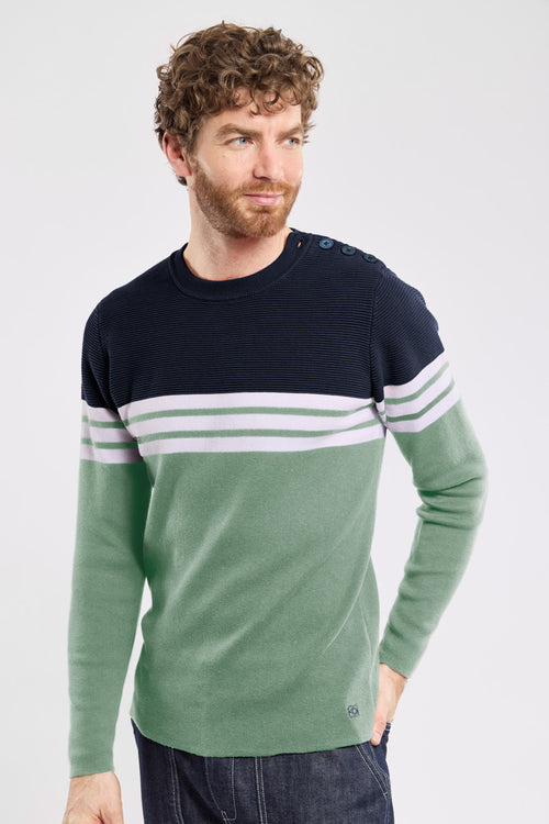 Nautical striped jumper — cotton - Armor-lux - 1
