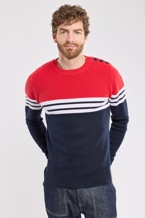 Nautical striped jumper — cotton - Armor-lux - 5