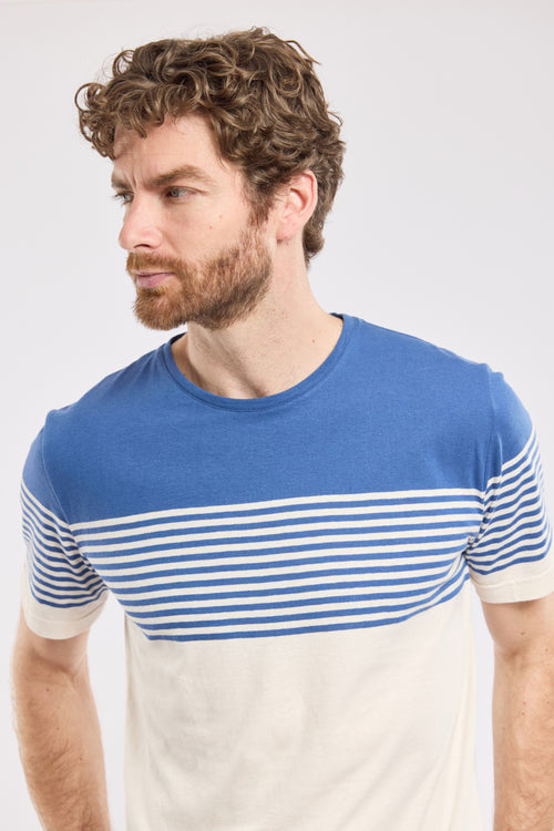 T-shirt rayé - coton et lin - Armor-lux - 1