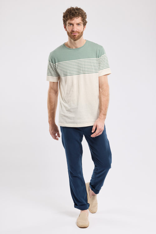 Striped T-shirt - cotton and linen - Armor-lux - 3