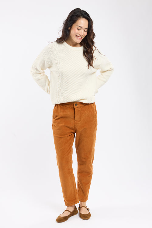 Pantalon velours taille élastique - coton - Armor-lux - 1