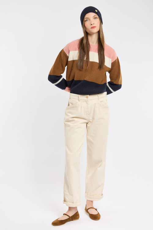 Deauville striped jumper - wool - Armor-lux - 4