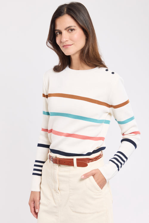 Pull marin rayé Deauville - Laine - Armor-lux - 1