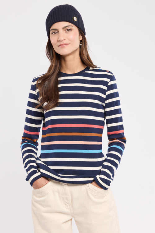Gestreiftes Matrosenshirt Deauville – Rustikaler Baumwolle - Armor-lux - 1
