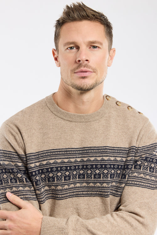 Jacquard fisherman jumper - cotton - Armor-lux - 2