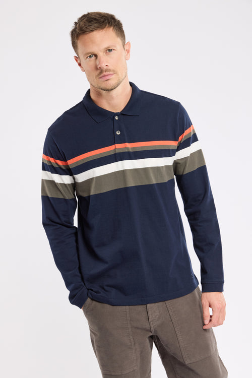 Deauville striped polo shirt - cotton - Armor-lux - 1