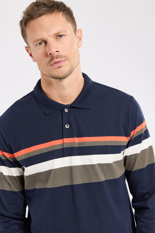 Deauville striped polo shirt - cotton - Armor-lux - 2