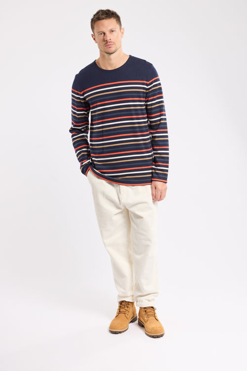 Deauville Breton striped shirt - rustic cotton - Armor-lux - 4