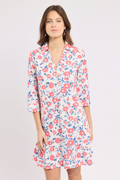 Deauville floral dress - cotton - Armor-lux - 1