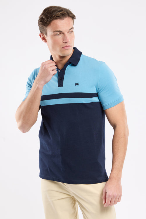 Polo bicolore Deauville - coton - Armor-lux - 1