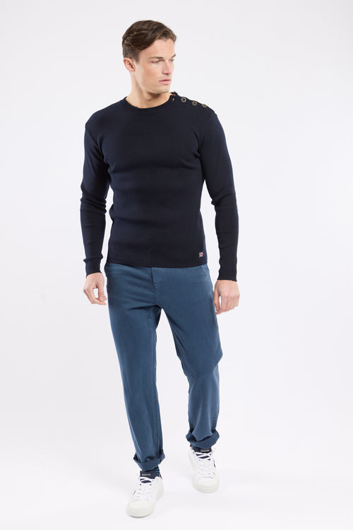 Pullover mit gestreiften Ellbogenschützern – Baumwolle - Armor-lux - 3