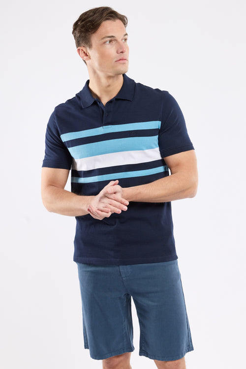 Polo bicolore - coton léger - Armor-lux - 1