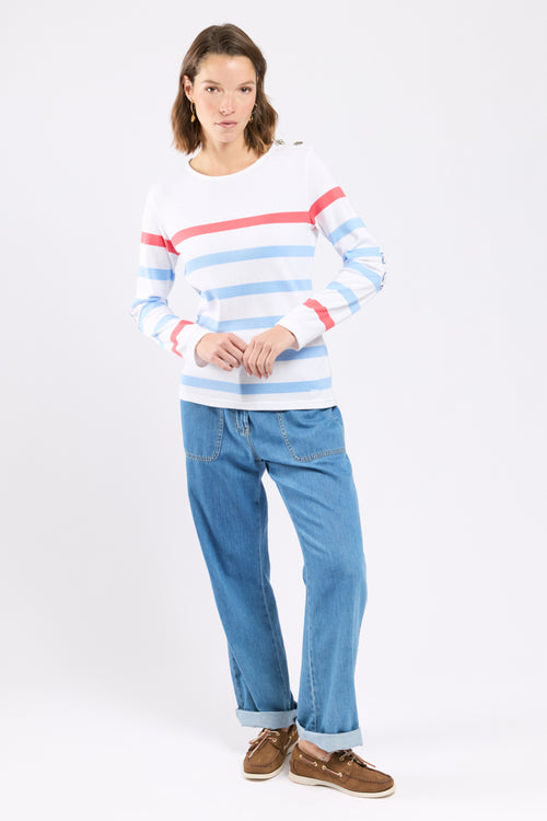 Breton shirt Deauville - contrasting elbow patches - Armor-lux - 3