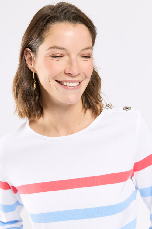 Breton shirt Deauville - contrasting elbow patches - Armor-lux - 4