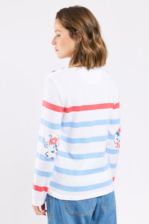 Breton shirt Deauville - contrasting elbow patches - Armor-lux - 2