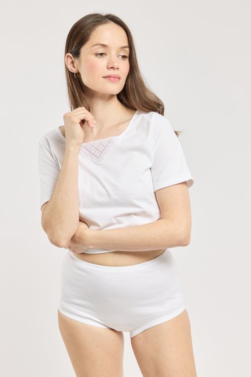 Culotte taille haute - coton peigné - Armor-lux - 1