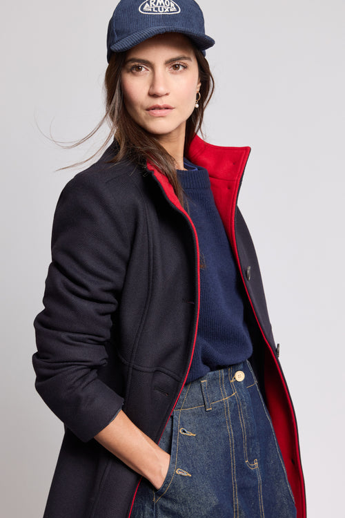 Manteau bi-colore - laine - Armor-lux - 1