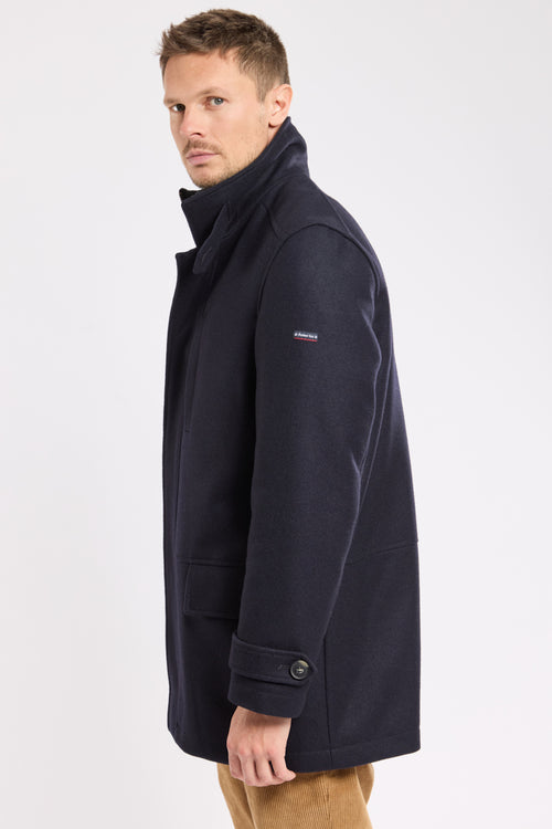 Coat with facing - woollen cloth - Armor-lux - 3