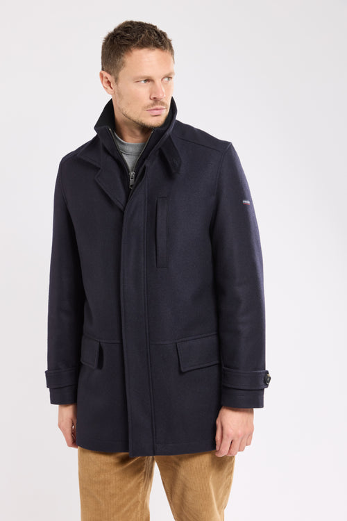 Manteau avec parementure - drap de laine - Armor-lux - 1