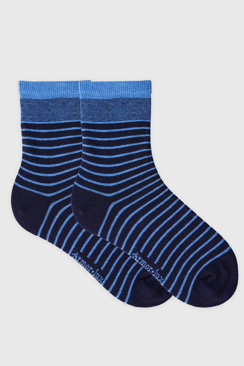 Chaussettes rayées - coton - Armor-lux - 1