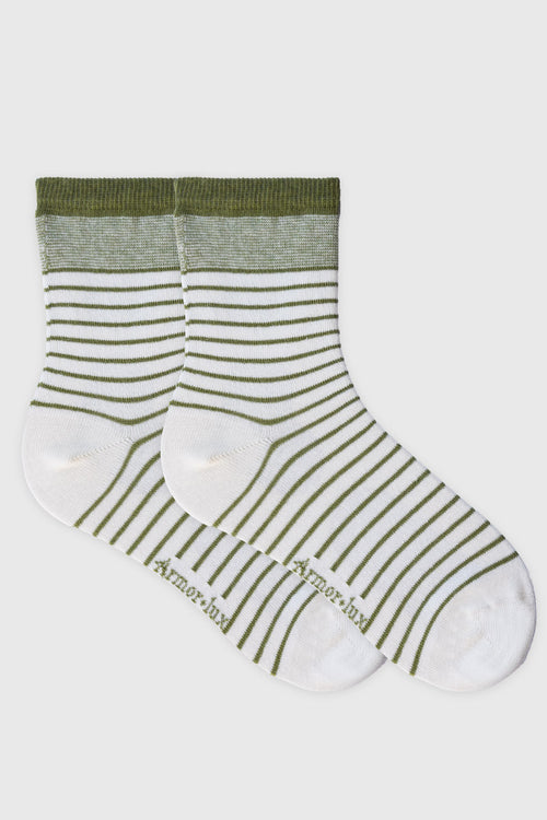 Chaussettes rayées - coton - Armor-lux - 1
