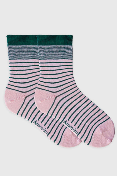 Chaussettes rayées - coton - Armor-lux - 1