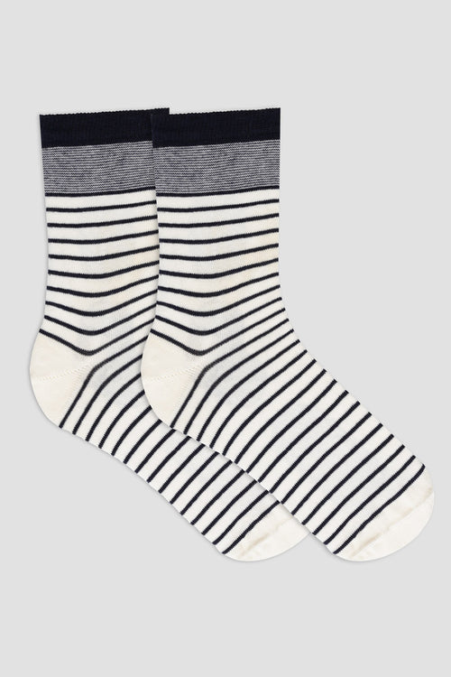 Chaussettes rayées - coton - Armor-lux - 1
