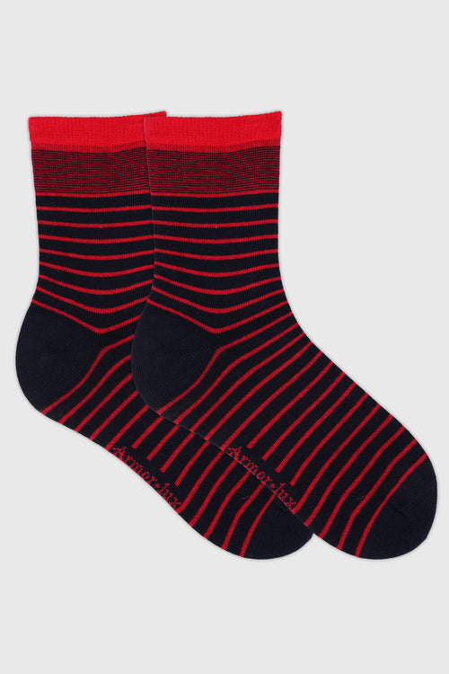 Chaussettes rayées - coton - Armor-lux - 1