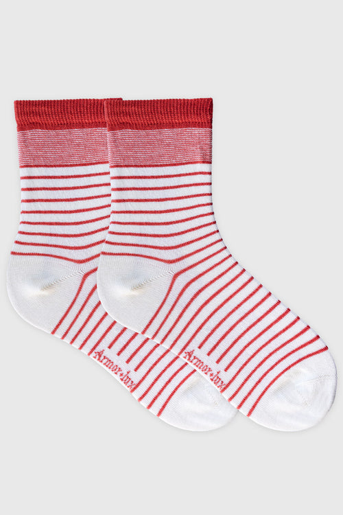 Chaussettes rayées - coton - Armor-lux - 1