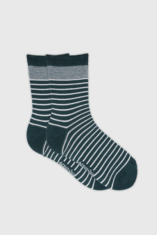 Chaussettes rayées - coton - Armor-lux - 1