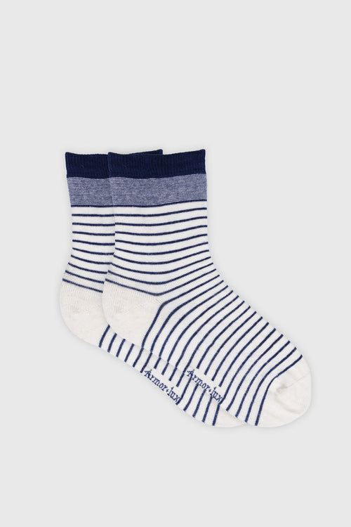 Chaussettes rayées - coton - Armor-lux - 1