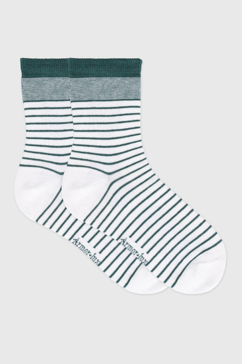 Chaussettes rayées - coton - Armor-lux - 1
