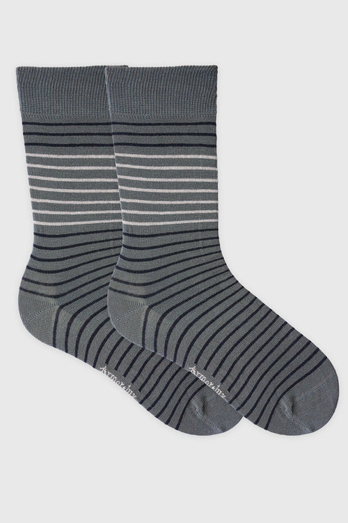 Chaussettes rayées - coton - Armor-lux - 1