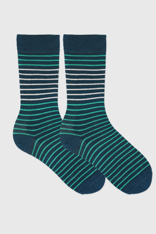 Chaussettes rayées - coton - Armor-lux - 1