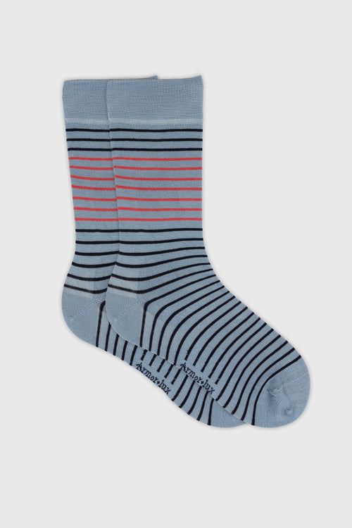 Chaussettes rayées - coton - Armor-lux - 1