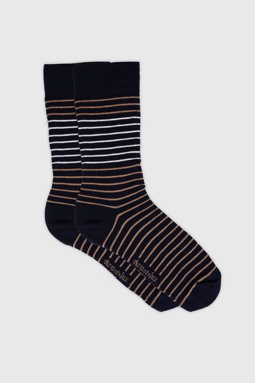 Chaussettes rayées - coton - Armor-lux - 1