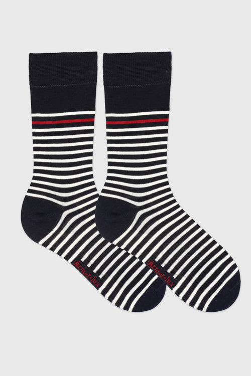 Chaussettes rayées Homme - coton - Armor-lux - 1