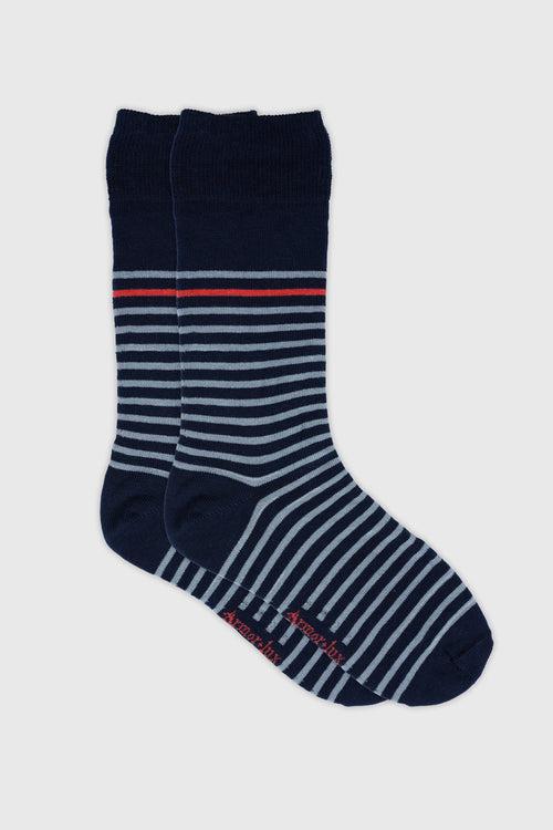 Chaussettes rayées - coton - Armor-lux - 1