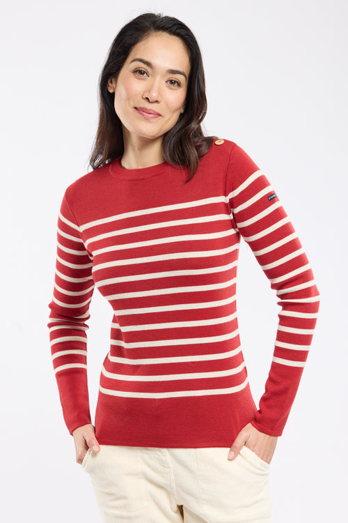 Pull marin rayé - laine et acrylique - Armor-lux - 2