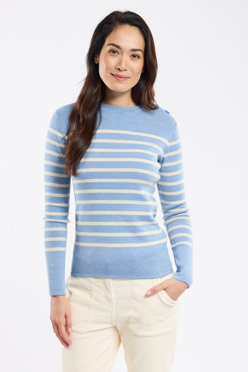 Pull marin rayé - laine et acrylique - Armor-lux - 2