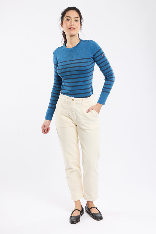 Pull marin rayé - laine et acrylique - Armor-lux - 4