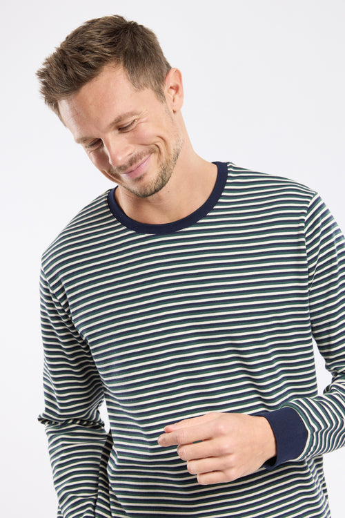 Pyjama jogging rayé - coton épais - Armor-lux - 3