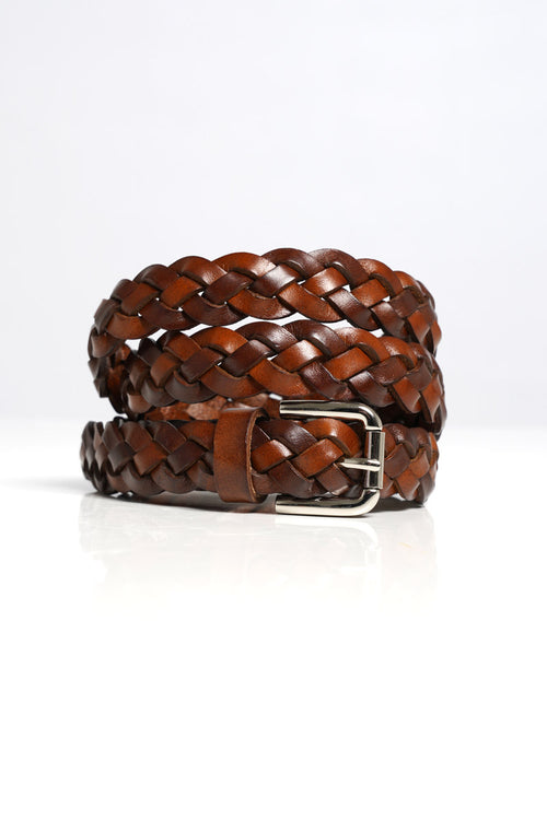 Ceinture tressée femme - cuir - Armor-lux - 1