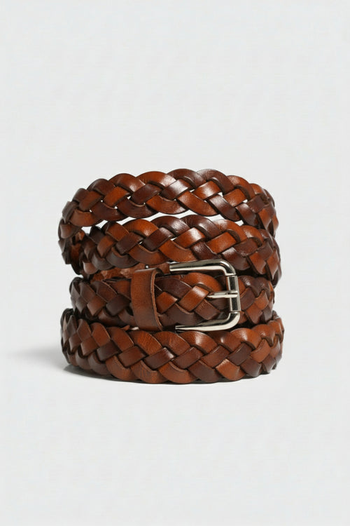 Ceinture tressée femme - cuir - Armor-lux - 1