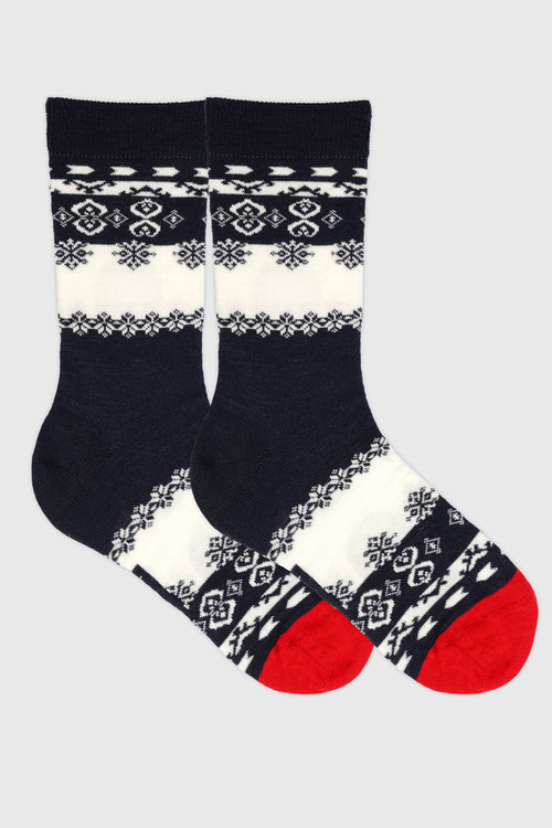 Chaussettes rayées - laine - Armor-lux - 1