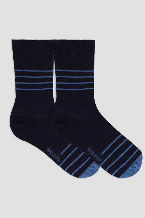 Striped socks - wool - Armor-lux - 1